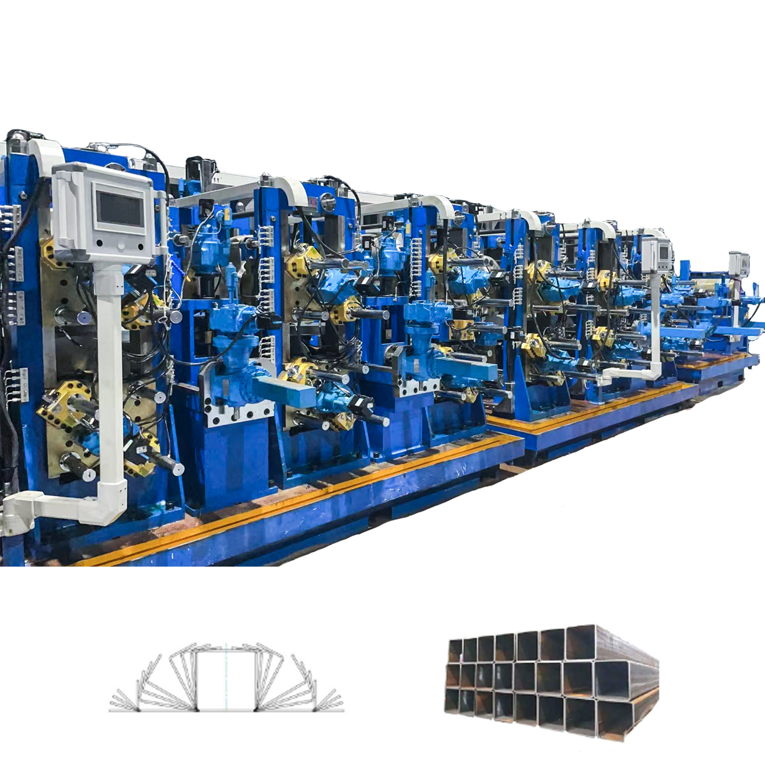 60x60x3.0 mm ERW Tube Machine; Roller de intercambio cuadrado
