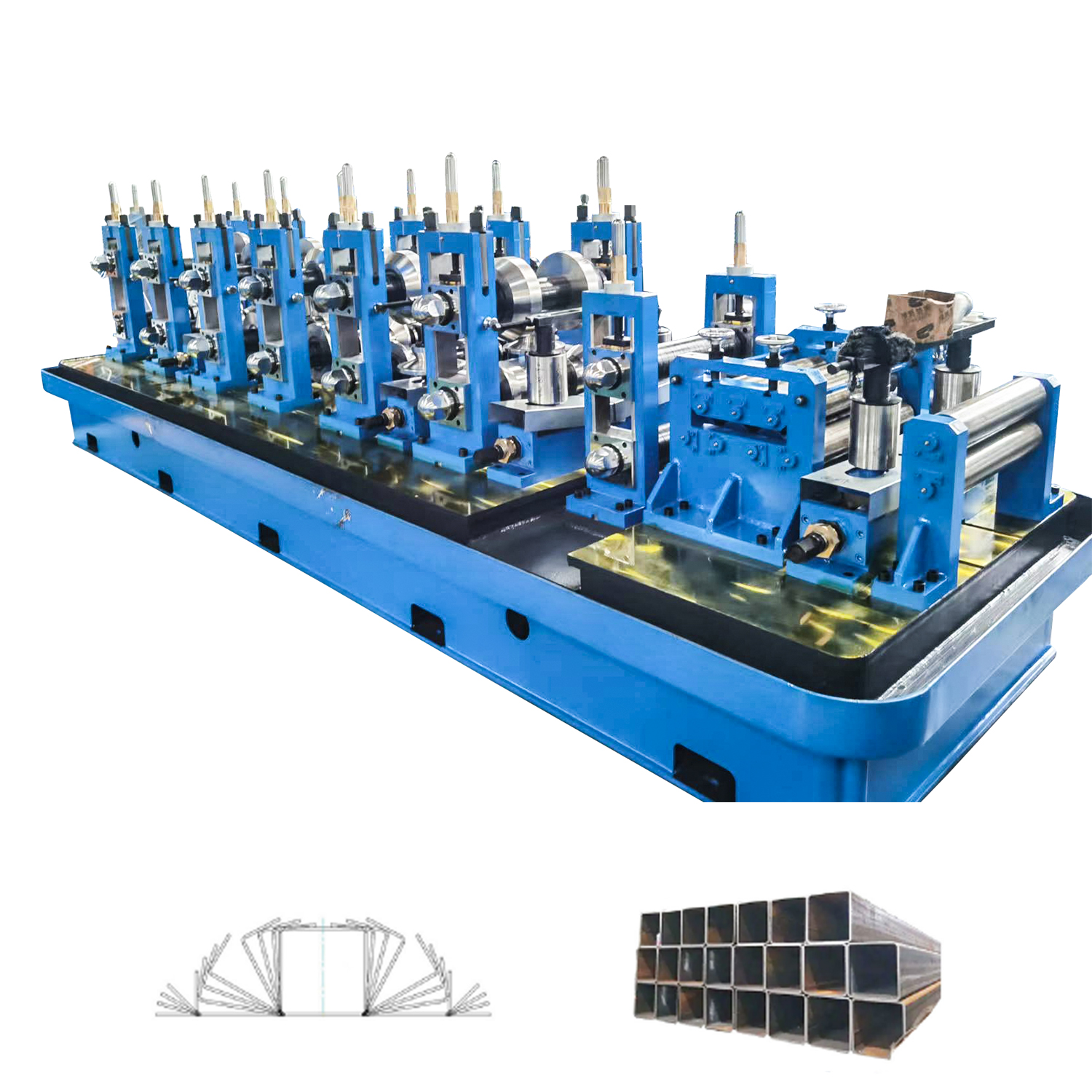 120x120x6.0 mm ERW Tube Machine; Roller de intercambio cuadrado